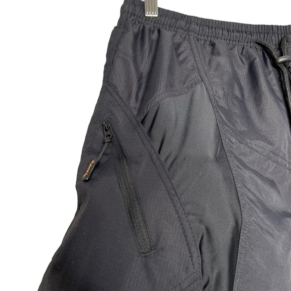 Santic Black Men’s Padded Elastic Waist Nylon Bicycle Cycling Shorts - Picture 3 of 15